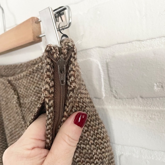 Vintage Brown Midi Skirt - Picture 4 of 14